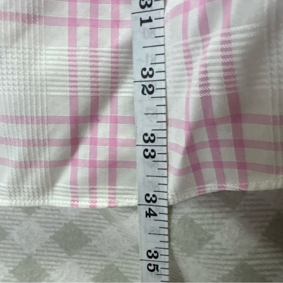 Banana Republic Grant Fit Pink White Gingham Check Shirt XXL 100% Cotton - Picture 5 of 6